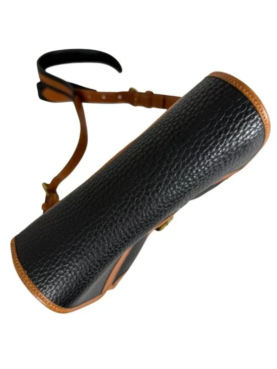 Vintage Dooney & Bourke All Weather Leather Pebble Grain Black Cross Body Bag - Picture 9 of 15